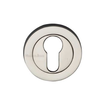 Euro Profile Cylinder Escutcheon in Polished Nickel Finish - RS2004-PNF Picture of Euro Profile Cylinder Escutcheon in Polished Nickel Finish - RS2004-PNF