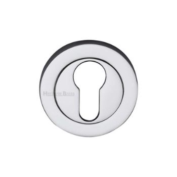 Euro Profile Cylinder Escutcheon in Polished Chrome Finish - RS2004-PC Picture of Euro Profile Cylinder Escutcheon in Polished Chrome Finish - RS2004-PC