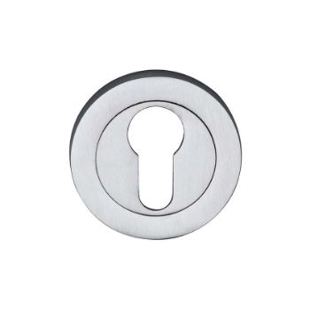 Euro Profile Cylinder Escutcheon in Satin Chrome Finish - RS2004-SC Picture of Euro Profile Cylinder Escutcheon in Satin Chrome Finish - RS2004-SC