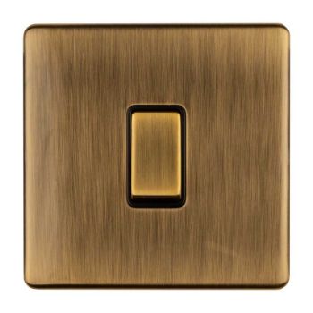 1 Gang 2-Way Switch In Antique Brass - AB1SWB Picture of 1 Gang 2-Way Switch In Antique Brass - AB1SWB