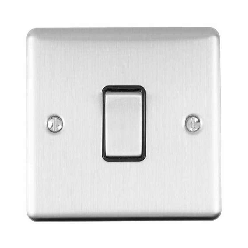 Picture of 1 Gang 10Amp Intermediate Switch In Satin Stainless Steel - ENINTSSB