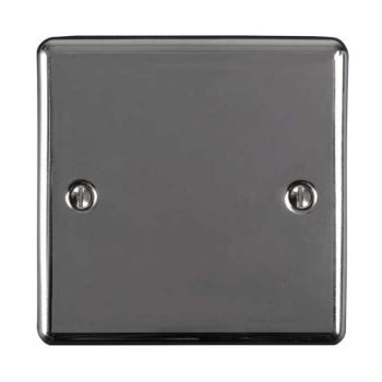 Single Blank Plate In Black Nickel - EN1BBN Picture of Single Blank Plate In Black Nickel - EN1BBN