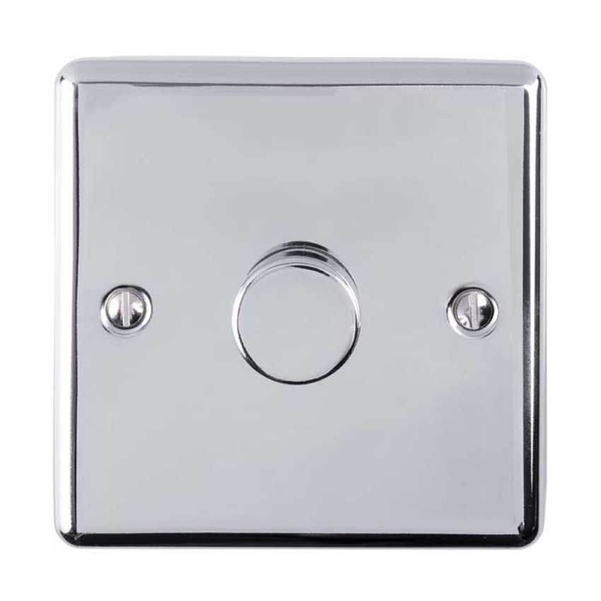 Picture of 1 Gang 400W/Led 2Way Dimmer Switch Polished Chrome Enhance Range  - EN1DLEDPC