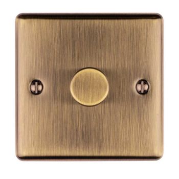 1 Gang 400W/Led 2Way Dimmer Switch In Antique Brass - EN1DLEDABB Picture of 1 Gang 400W/Led 2Way Dimmer Switch In Antique Brass - EN1DLEDABB