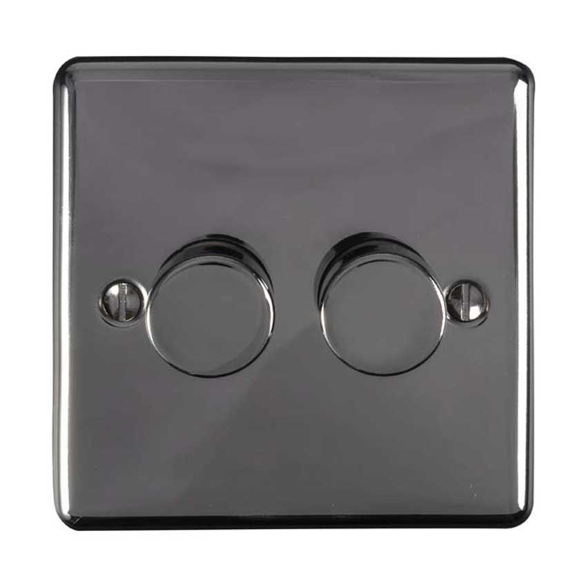 Picture of 2 Gang 400W/Led 2Way Dimmer Switch In Black Nickel - EN2DLEDBN