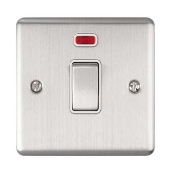 Picture of 1 Gang, 45Amp Dp Cooker Switch With Neon in Satin Stainless Steel - EN45ASWNSSSB