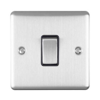 Picture of 1 Gang 20Amp Dp Single Switch In Satin Stainless Steel - EN20ASWSSB