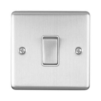 Picture of 1 Gang 20Amp Dp Single Switch In Satin Stainless Steel - EN20ASWSSB