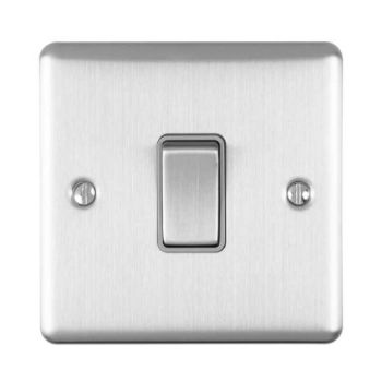 Picture of 1 Gang 10Amp Intermediate Switch In Satin Stainless Steel - ENINTSSB