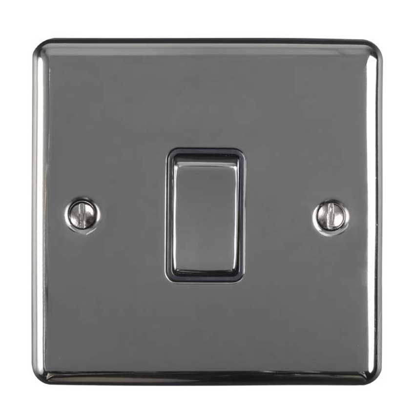 Picture of 1 Gang 10Amp Intermediate Switch In Black Nickel - ENINTBNB