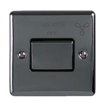 6Amp Fan Isolator Switch In Black Nickel - ENFSWBNB Picture of 6Amp Fan Isolator Switch In Black Nickel - ENFSWBNB