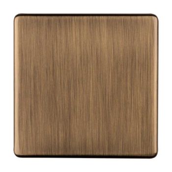 Single Blank Flat Concealed In Antique Brass - AB1BB Picture of Single Blank Flat Concealed In Antique Brass - AB1BB