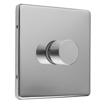 Picture of Eurolite Knurled Replacement Dimmer Knob In Polished Chrome - SPKDIMPC