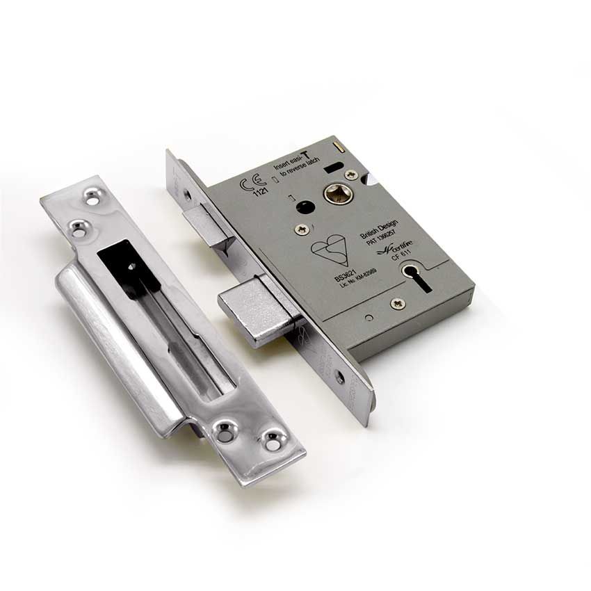 Insurance Approved BS3621 British Standard 5 Lever Sash Lock - LSB5530BSS