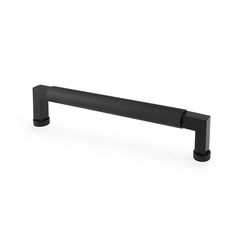 Picture of Camille Knurled Cupboard Pull Handle in Matt Black - AW819-160-BL