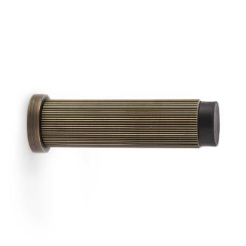 Alexander and Wilks Reeded Projection Door Stop in Antique Brass - AW602-75-AB Picture of Alexander and Wilks Reeded Projection Door Stop in Antique Brass - AW602-75-AB