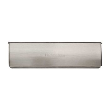280 x 83mm Satin Nickel Letter Plate Tidy - V860-280-SN Picture of 280 x 83mm Satin Nickel Letter Plate Tidy - V860-280-SN