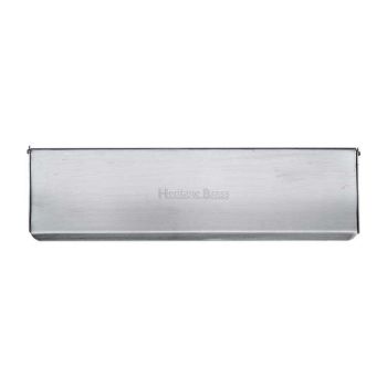 280 x 83mm Satin Chrome Letter Plate Tidy - V860-280-SC Picture of 280 x 83mm Satin Chrome Letter Plate Tidy - V860-280-SC