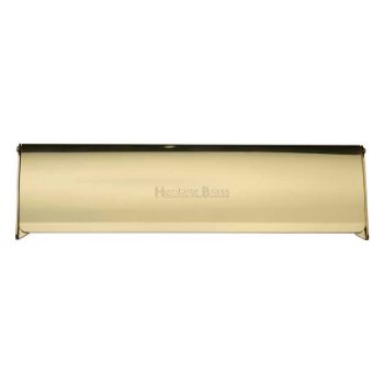 299 x 81mm Polished Brass Letter Plate Tidy - V860-299-PB Picture of 299 x 81mm Polished Brass Letter Plate Tidy - V860-299-PB