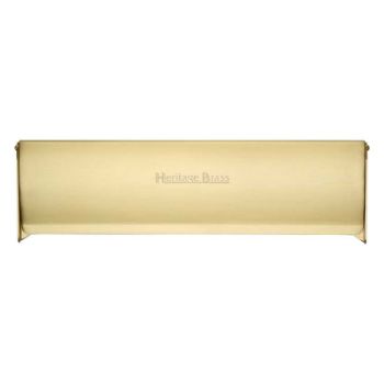 299 x 81mm Satin Brass Letter Plate Tidy - V860-299-SB Picture of 299 x 81mm Satin Brass Letter Plate Tidy - V860-299-SB