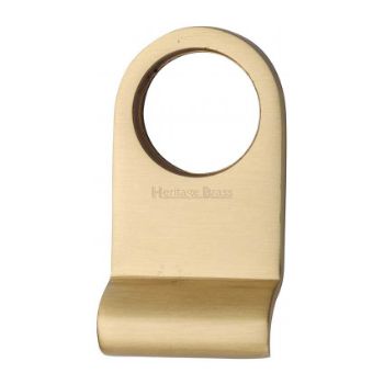 Quality Cylinder Pull in Satin Brass - V930-SB Picture of Quality Cylinder Pull in Satin Brass - V930-SB
