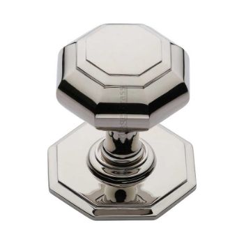 Centre Door Knob Octagon Design In Polished Nickel Finish - V890-PNF Picture of Centre Door Knob Octagon Design In Polished Nickel Finish - V890-PNF