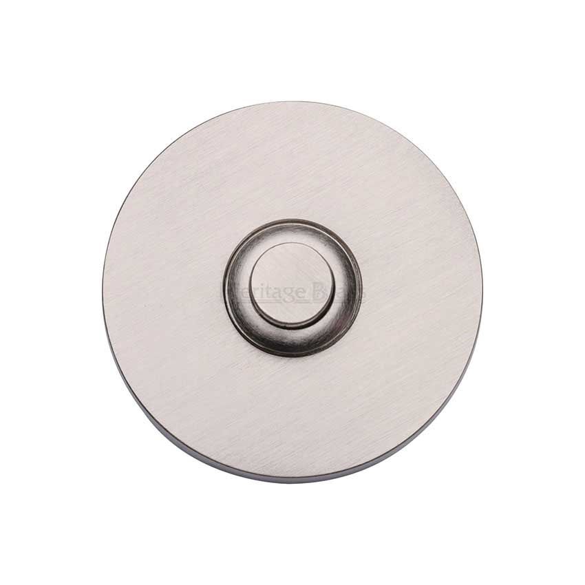 Picture of Heritage Brass Round Bell Push 3" x 1" Satin Nickel finish - V1184-SN