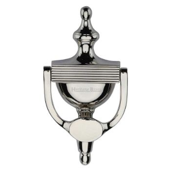 Heritage Brass Reeded Urn Knocker 7 1/4" Polished Nickel finish - RR912 195-PNF Picture of Heritage Brass Reeded Urn Knocker 7 1/4" Polished Nickel finish - RR912 195-PNF