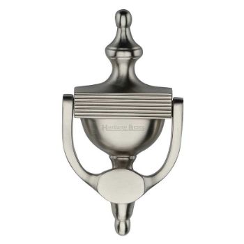 Heritage Brass Reeded Urn Knocker 7 1/4" Satin Nickel finish - RR912 195-SN Picture of Heritage Brass Reeded Urn Knocker 7 1/4" Satin Nickel finish - RR912 195-SN
