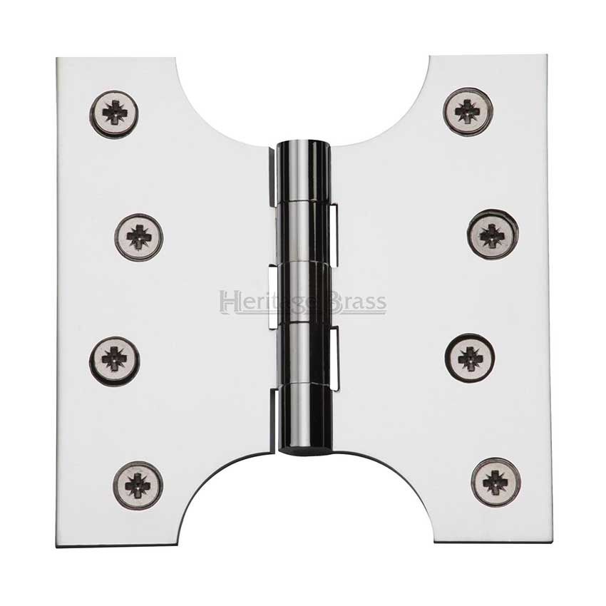 Picture of Parliament Hinge,  4" x 2" x 4" Polished Chrome Finish - HG99-385-PC