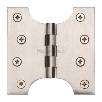 Parliament Hinge,  4" x 2" x 4" Satin Nickel Finish - HG99-385-SN Picture of Parliament Hinge,  4" x 2" x 4" Satin Nickel Finish - HG99-385-SN