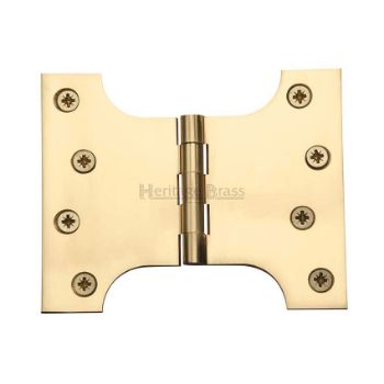 Parliament Hinge,  4" x 3" x 5" Polished Brass Finish - HG99-390-PB Picture of Parliament Hinge,  4" x 3" x 5" Polished Brass Finish - HG99-390-PB