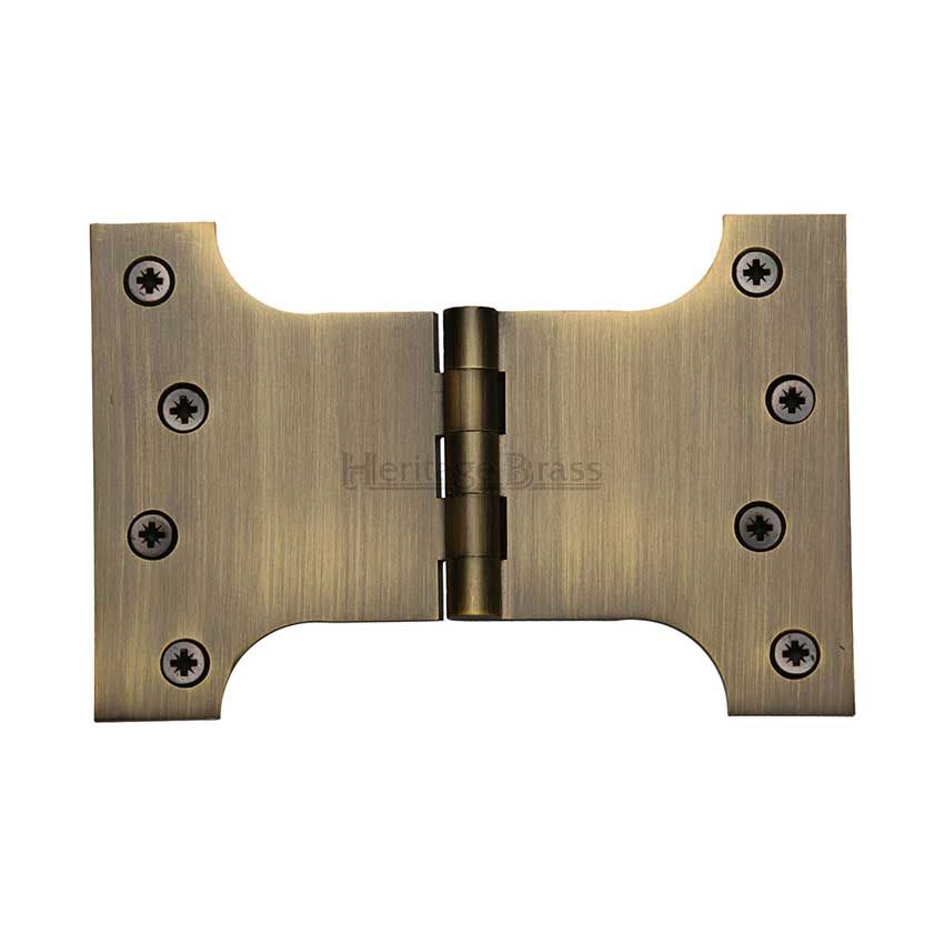Picture of Parliament Hinge,  4" x 4" x 6" Antique Finish - HG99-395-AT