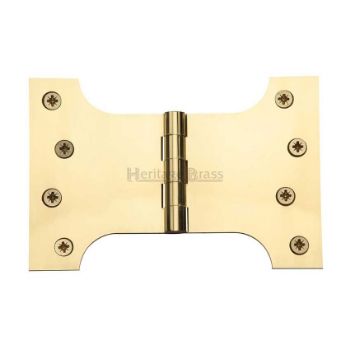 Parliament Hinge,  4" x 4" x 6" Polished Brass Finish - HG99-395-PB Picture of Parliament Hinge,  4" x 4" x 6" Polished Brass Finish - HG99-395-PB
