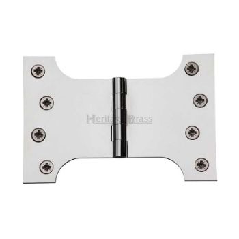 Parliament Hinge,  4" x 4" x 6" Polished Chrome Finish - HG99-395-PC Picture of Parliament Hinge,  4" x 4" x 6" Polished Chrome Finish - HG99-395-PC