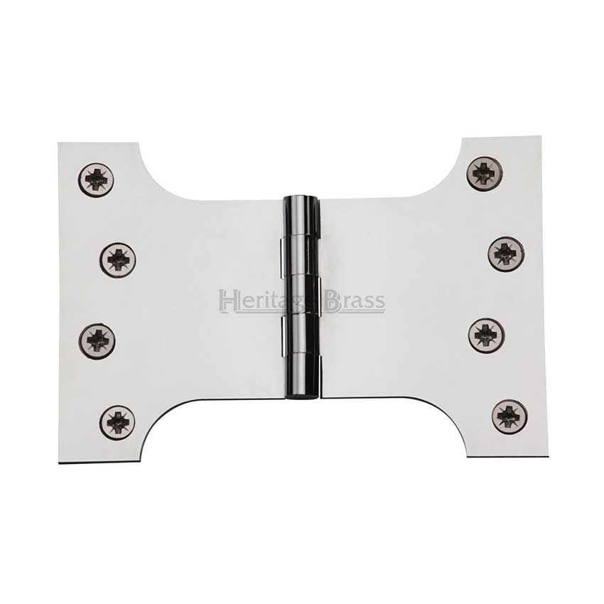 Picture of Parliament Hinge,  4" x 4" x 6" Polished Chrome Finish - HG99-395-PC