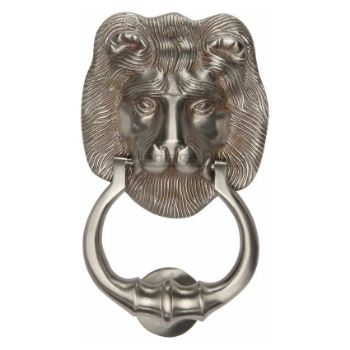 Lion's Head Door Knocker - K1210SN Picture of Lion's Head Door Knocker - K1210SN