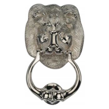 Lion's Head Door Knocker - K1210-PNF Picture of Lion's Head Door Knocker - K1210-PNF