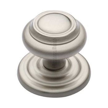 Centre Door Knob Round Design In Satin Nickel Finish - V905-SN Picture of Centre Door Knob Round Design In Satin Nickel Finish - V905-SN