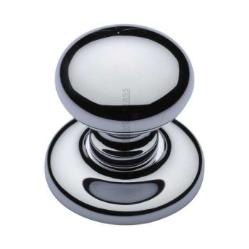 Centre Door Knob, Round Design In Polished Chrome Finish - V901-PC Picture of Centre Door Knob, Round Design In Polished Chrome Finish - V901-PC