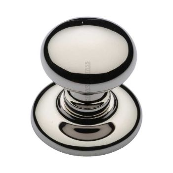 Centre Door Knob, Round Design In Polished Nickel Finish - V901-PNF Picture of Centre Door Knob, Round Design In Polished Nickel Finish - V901-PNF