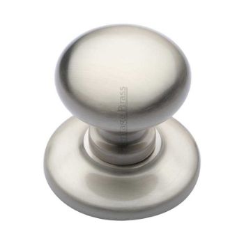 Centre Door Knob, Round Design In Satin Nickel Finish - V901-SN Picture of Centre Door Knob, Round Design In Satin Nickel Finish - V901-SN