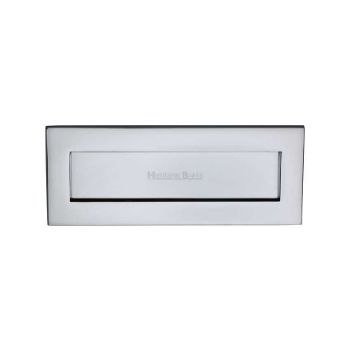 254mm x 102mm Sprung Flap  Letterplate In Polished Chrome Finish - V850 254.101-PC Picture of 254mm x 102mm Sprung Flap  Letterplate In Polished Chrome Finish - V850 254.101-PC