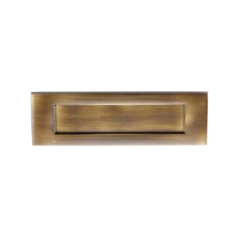 254mm x 79mm Sprung Flap  Letterplate In Antique Finish - V850 254-AT Picture of 254mm x 79mm Sprung Flap  Letterplate In Antique Finish - V850 254-AT