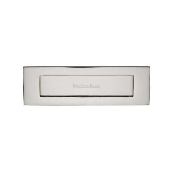 254mm x 79mm Sprung Flap  Letterplate In Polished Nickel Finish - V850 254-PNF Picture of 254mm x 79mm Sprung Flap  Letterplate In Polished Nickel Finish - V850 254-PNF