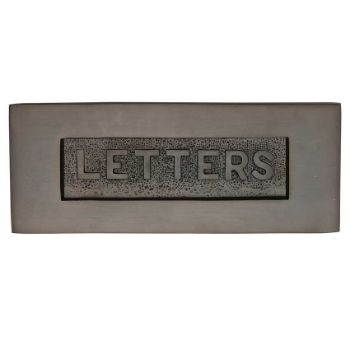254mm x 101mm Embossed Letterplate In Matt Bronze Finish - V845-MB Picture of 254mm x 101mm Embossed Letterplate In Matt Bronze Finish - V845-MB