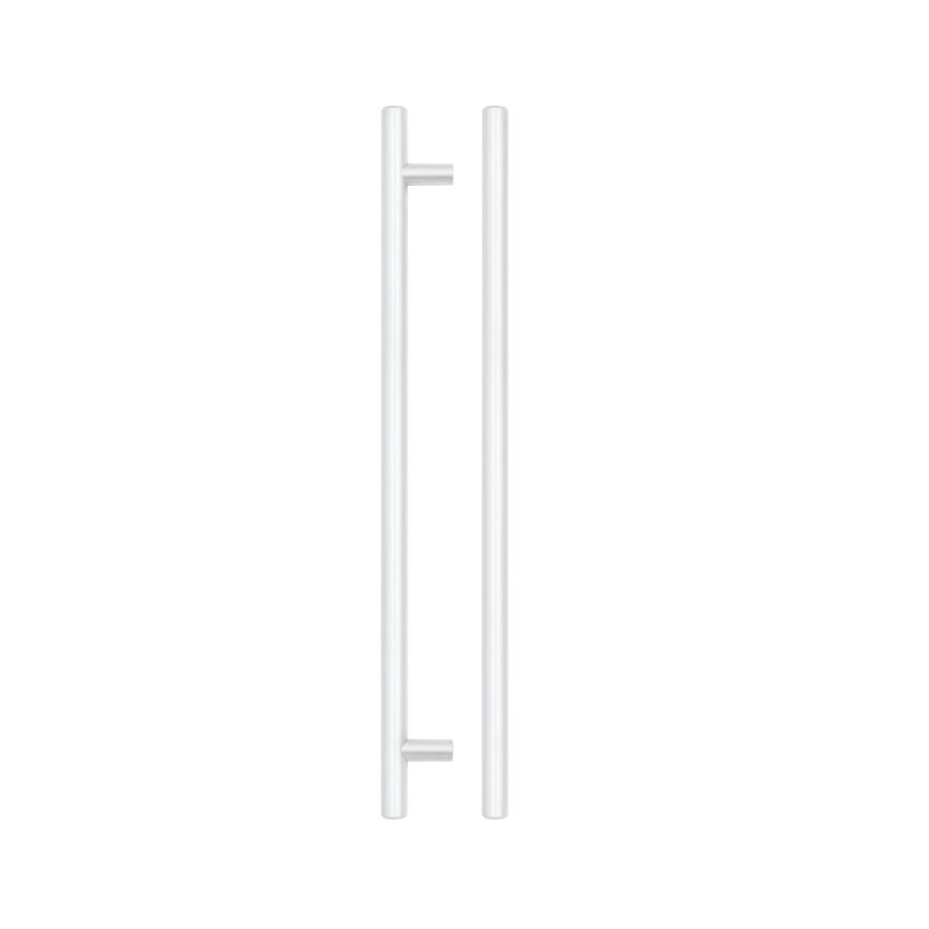 Picture of Matt White T-Bar Cabinet Handles - TDFPT-MW