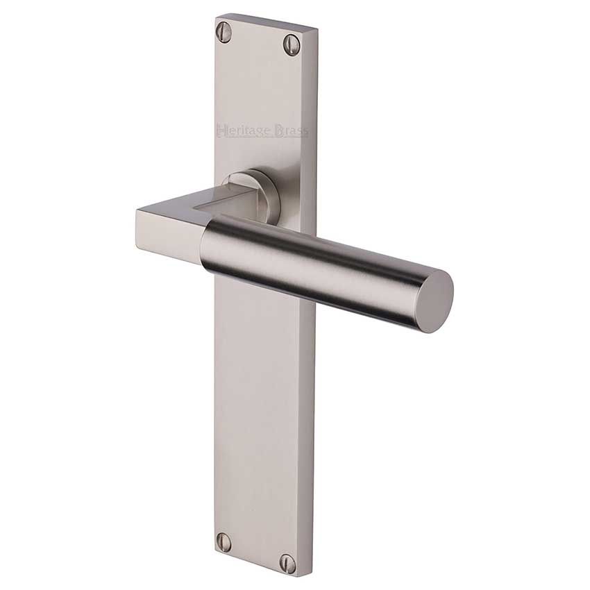 Picture of Bauhaus Door Handles In Satin Nickel Finish - VT6310-SN