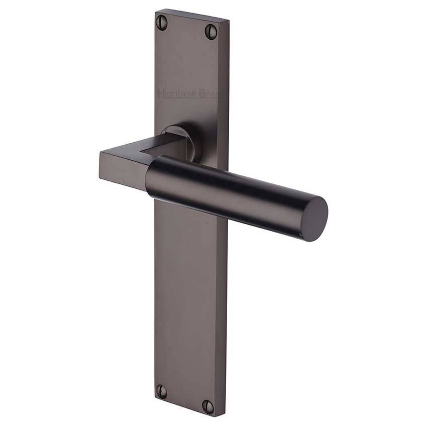 Picture of Bauhaus Door Handles In Matt Bronze Finish - VT6310-MB