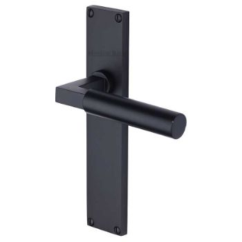 Picture of Bauhaus Latch Door Handles In Matt Black Finish - VT6310-BKMT Picture of Bauhaus Latch Door Handles In Matt Black Finish - VT6310-BKMT
